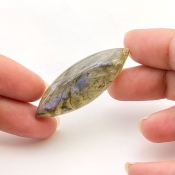 43.35 Carat Labradorite 44x16mm Smooth Marquise Shape AA Grade Loose Cabochon - Total 1 Pc.