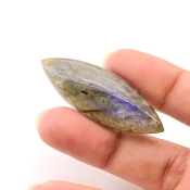 43.35 Carat Labradorite 44x16mm Smooth Marquise Shape AA Grade Loose Cabochon - Total 1 Pc.