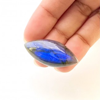Labradorite Smooth Marquise Shape AA Grade Loose Cabochon - 34.5x15.5mm - 1 Pc. - 31.20 Cts.