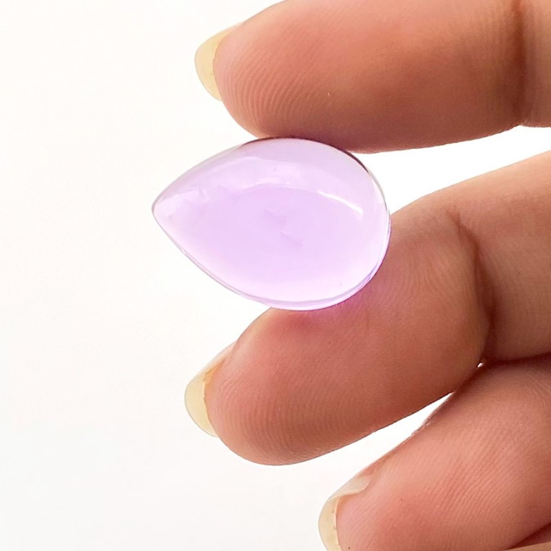 Brazilian Amethyst Smooth Pear Shape AAA Grade Loose Cabochon - 18x13mm - 1 Pc. - 14 Cts.