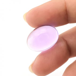 Brazilian Amethyst Smooth Oval Shape AAA Grade Loose Cabochon - 18x13mm - 1 Pc. - 14.75 Cts.