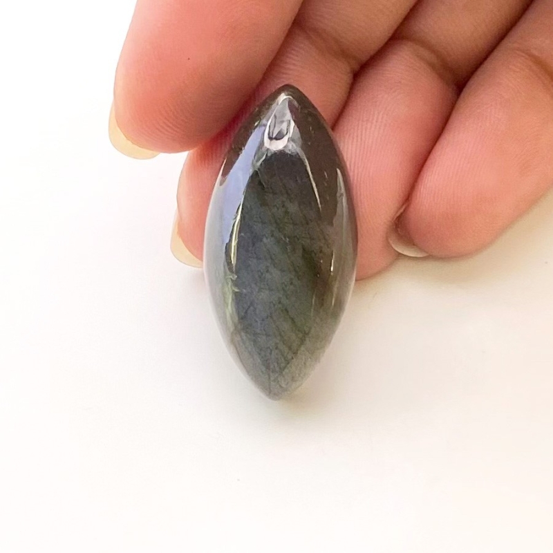 36.10 Carat Labradorite 30x15mm Smooth Marquise Shape AA Grade Loose Cabochon - Total 1 Pc.