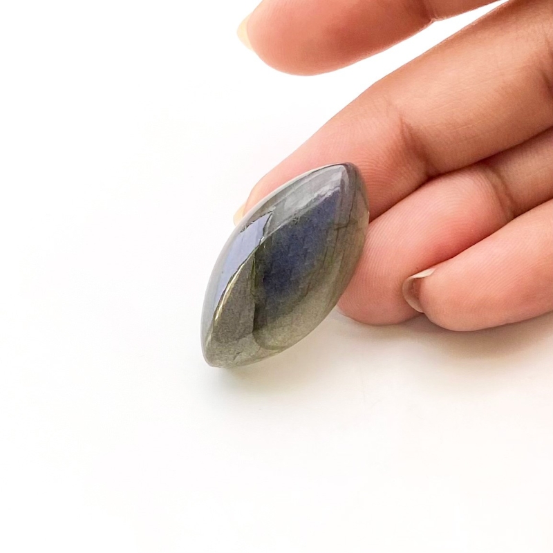 36.10 Carat Labradorite 30x15mm Smooth Marquise Shape AA Grade Loose Cabochon - Total 1 Pc.