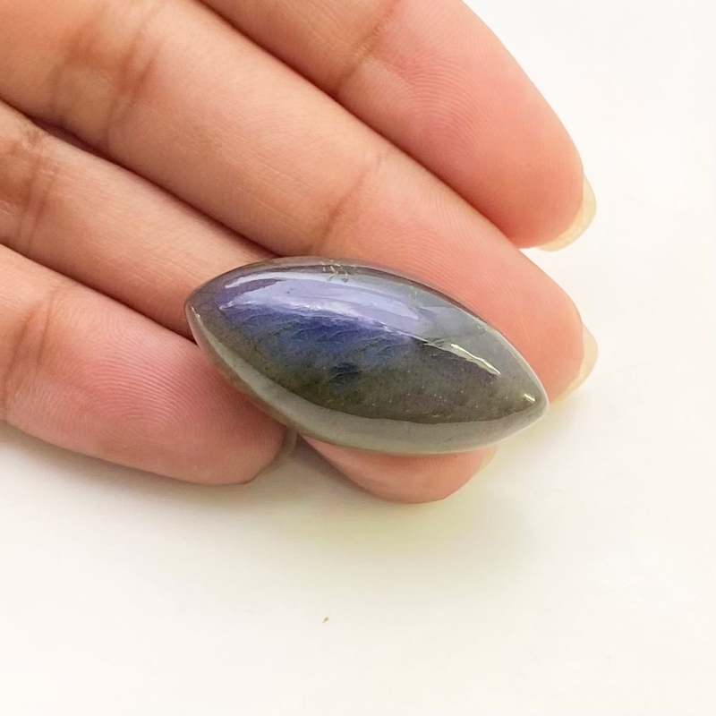 36.10 Carat Labradorite 30x15mm Smooth Marquise Shape AA Grade Loose Cabochon - Total 1 Pc.