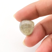 13.45 Carats Labradorite 15mm Smooth Heart Shape AA Grade Loose Cabochon - Total 1 Pc.
