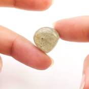 13.45 Carats Labradorite 15mm Smooth Heart Shape AA Grade Loose Cabochon - Total 1 Pc.