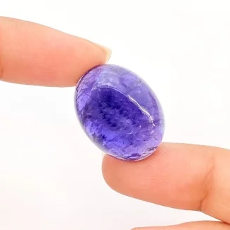 26.45 Carat Iolite 23x17mm Smooth Oval Shape A Grade Loose Cabochon - Total 1 Pc.