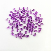 46.10 Carat African Amethyst 6x4mm Smooth Oval Shape A Grade Cabochons Parcel - Total 100 Pcs.