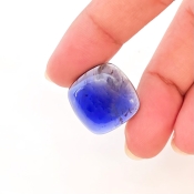 20.90 Carat Iolite 18mm Smooth Square Cushion Shape A Grade Loose Cabochon - Total 1 Pc.