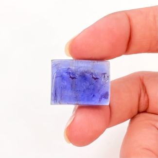 27.83 Carat Iolite 20x15mm Smooth Baguette Shape AA Grade Loose Cabochon - Total 1 Pc.