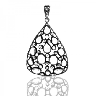 Synthetic Moissanite 925 Sterling Silver Pendant