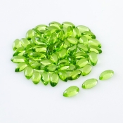 46.10 Carat Peridot 8x4mm Smooth Marquise Shape AAA Grade Cabochons Parcel - Total 63 Pcs.