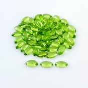 46.10 Carat Peridot 8x4mm Smooth Marquise Shape AAA Grade Cabochons Parcel - Total 63 Pcs.