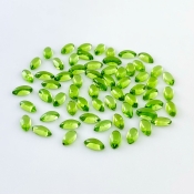 46.10 Carat Peridot 8x4mm Smooth Marquise Shape AAA Grade Cabochons Parcel - Total 63 Pcs.