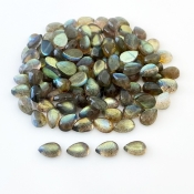 176.2 Carat Labradorite 9x6mm Smooth Pear Shape A Grade Cabochons Parcel - Total 121 Pcs.