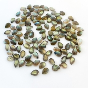 176.2 Carat Labradorite 9x6mm Smooth Pear Shape A Grade Cabochons Parcel - Total 121 Pcs.