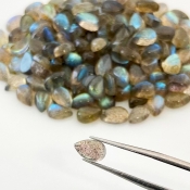 150.65 Carat Labradorite 8x5mm Smooth Pear Shape A Grade Cabochons Parcel - Total 156 Pcs.