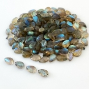 150.65 Carat Labradorite 8x5mm Smooth Pear Shape A Grade Cabochons Parcel - Total 156 Pcs.