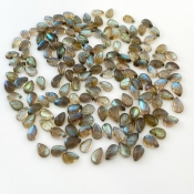 150.65 Carat Labradorite 8x5mm Smooth Pear Shape A Grade Cabochons Parcel - Total 156 Pcs.