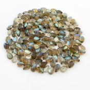150.65 Carat Labradorite 8x5mm Smooth Pear Shape A Grade Cabochons Parcel - Total 156 Pcs.