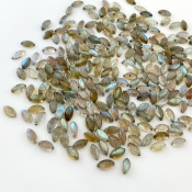 205.9 Carat Labradorite 8x4mm Smooth Marquise Shape A Grade Cabochons Parcel - Total 340 Pcs.
