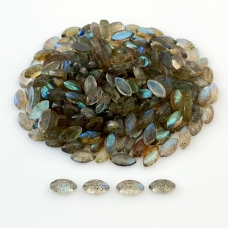 205.9 Carat Labradorite 8x4mm Smooth Marquise Shape A Grade Cabochons Parcel - Total 340 Pcs.