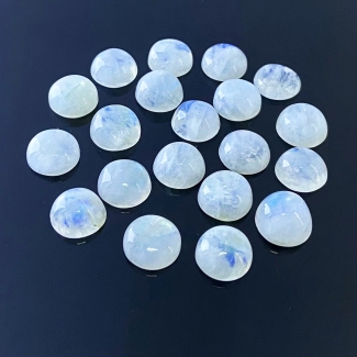 163.9 Carat Rainbow Moonstone 13mm Smooth Round Shape A Grade Cabochons Parcel - Total 20 Pcs.