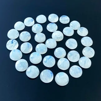 159.70 Carat Rainbow Moonstone 11mm Smooth Round Shape A Grade Cabochons Parcel - Total 33 Pcs.