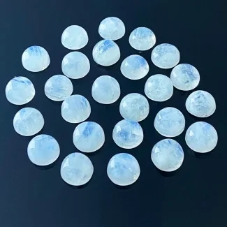 145.45 Carat Rainbow Moonstone 11mm Smooth Round Shape A Grade Cabochons Parcel - Total 25 Pcs.