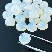 126.25 Carat Rainbow Moonstone 11mm Smooth Round Shape A Grade Cabochons Parcel - Total 23 Pcs.