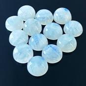 112.50 Carat Rainbow Moonstone 13mm Smooth Round Shape A Grade Cabochons Parcel - Total 13 Pcs.