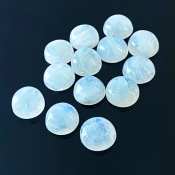 112.50 Carat Rainbow Moonstone 13mm Smooth Round Shape A Grade Cabochons Parcel - Total 13 Pcs.