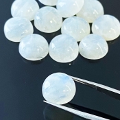 112.50 Carat Rainbow Moonstone 13mm Smooth Round Shape A Grade Cabochons Parcel - Total 13 Pcs.