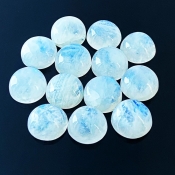 113.30 Carat Rainbow Moonstone 13mm Smooth Round Shape A Grade Cabochons Parcel - Total 13 Pcs.