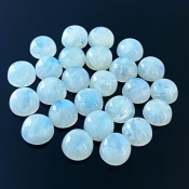 143.75 Carat Rainbow Moonstone 11mm Smooth Round Shape A Grade Cabochons Parcel - Total 25 Pcs.