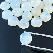 134.35 Carat Rainbow Moonstone 11mm Smooth Round Shape A Grade Cabochons Parcel - Total 24 Pcs.