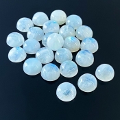 134.35 Carat Rainbow Moonstone 11mm Smooth Round Shape A Grade Cabochons Parcel - Total 24 Pcs.