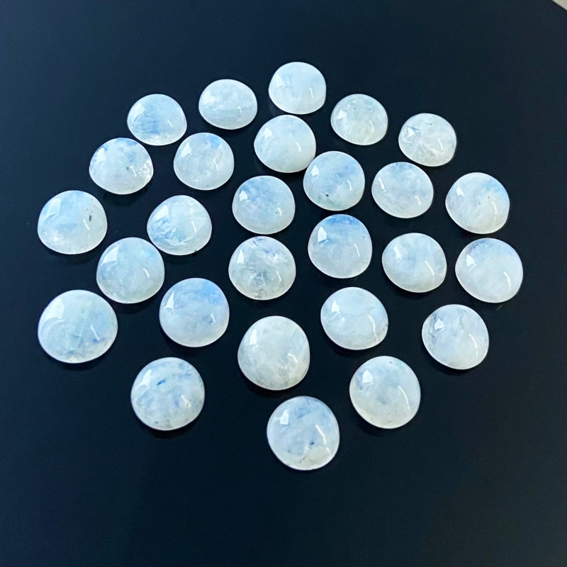 147.50 Carat Rainbow Moonstone 11mm Smooth Round Shape A Grade Cabochons Parcel - Total 27 Pcs.