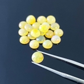 10.60 Carat Ethiopian Opal 6mm Smooth Round Shape A Grade Cabochons Parcel - Total 21 Pcs.
