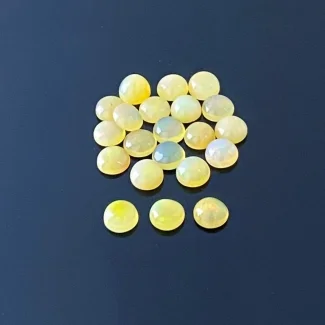 10.60 Carat Ethiopian Opal 6mm Smooth Round Shape A Grade Cabochons Parcel - Total 21 Pcs.