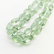 Green Amethyst 14-20mm Smooth Nugget Shape AAA Grade Gemstone Beads Strand - Total 1 Strand of 18 Inch.