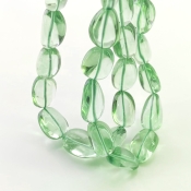 Green Amethyst 14-20mm Smooth Nugget Shape AAA Grade Gemstone Beads Strand - Total 1 Strand of 18 Inch.