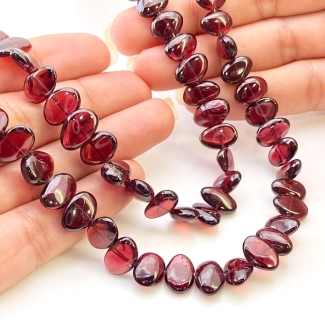 Garnet 9-14.5mm Smooth Irregular Shape AAA Grade Gemstone Beads Strand - Total 1 Strand of 17 Inch.