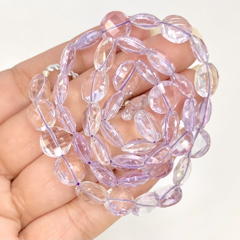 Pink Amethyst 9-9.5mm Briolette Round Shape AAA Grade Gemstone Beads Strand - Total 1 Strand of 16 Inch.