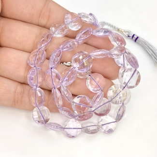 Pink Amethyst 10-10.5mm Briolette Round Shape AAA Grade Gemstone Beads Strand - Total 1 Strand of 16 Inch.