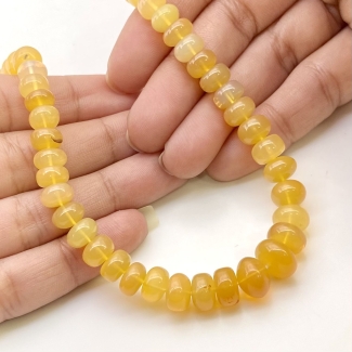 Ethiopian Opal 6-10.5mm Smooth Rondelle Shape AA Grade Gemstone Beads Strand - Total 1 Strand of 16 Inch.