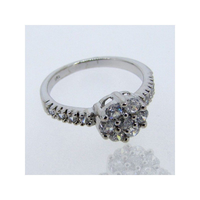  Diamond White CZ 925 Sterling Silver Ring