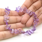 Brazilian Amethyst 10-14mm Smooth Slice Shape AAA Grade Gemstone Beads Strand - Total 1 Strand of 16 Inch.