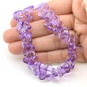 Brazilian Amethyst 10-14mm Smooth Slice Shape AAA Grade Gemstone Beads Strand - Total 1 Strand of 16 Inch.
