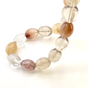 Red Rutile 12.5-13mm Smooth Barrel Shape AA+ Grade Gemstone Beads Strand - Total 1 Strand of 15 Inch.